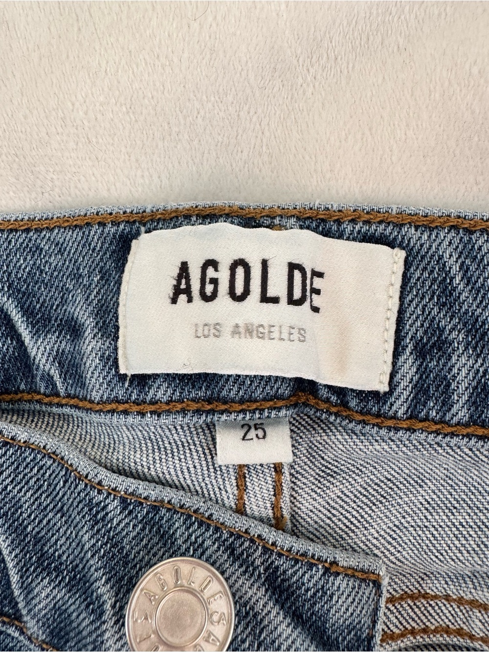AGOLDE Premium High Rise Straight Leg Jeans - Picture 4 of 8
